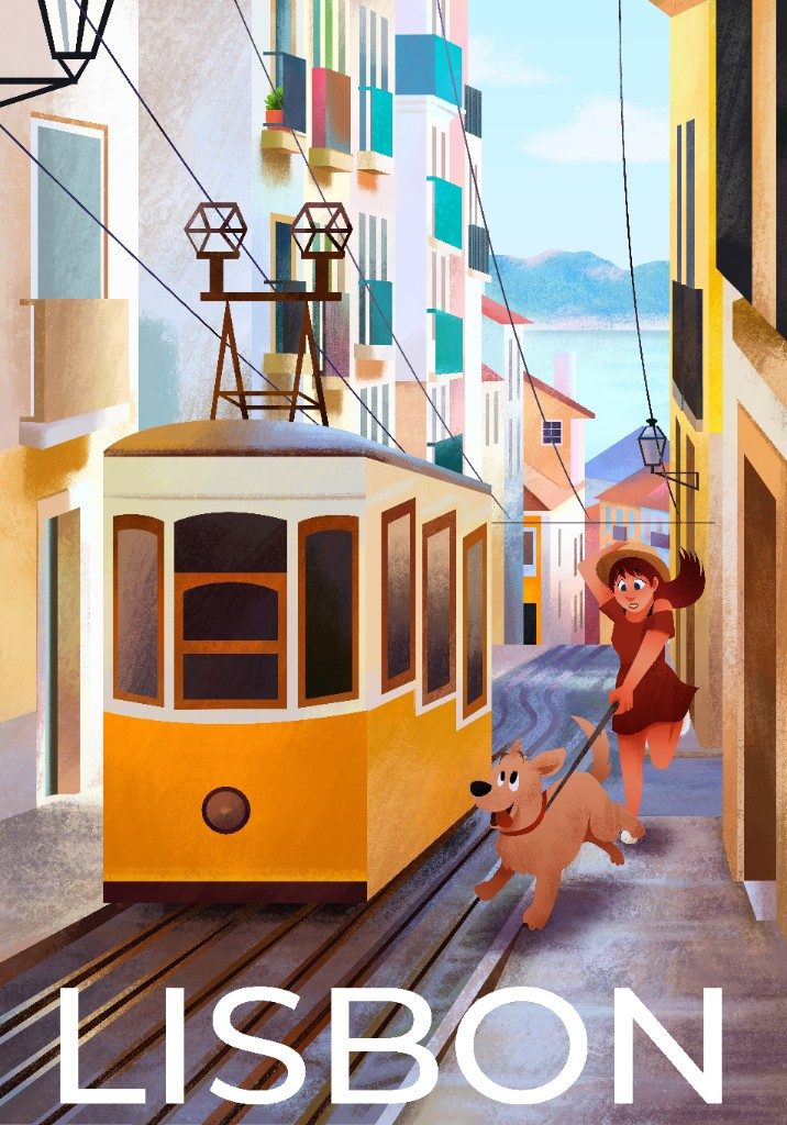 Affiche de voyage — Lisbonne