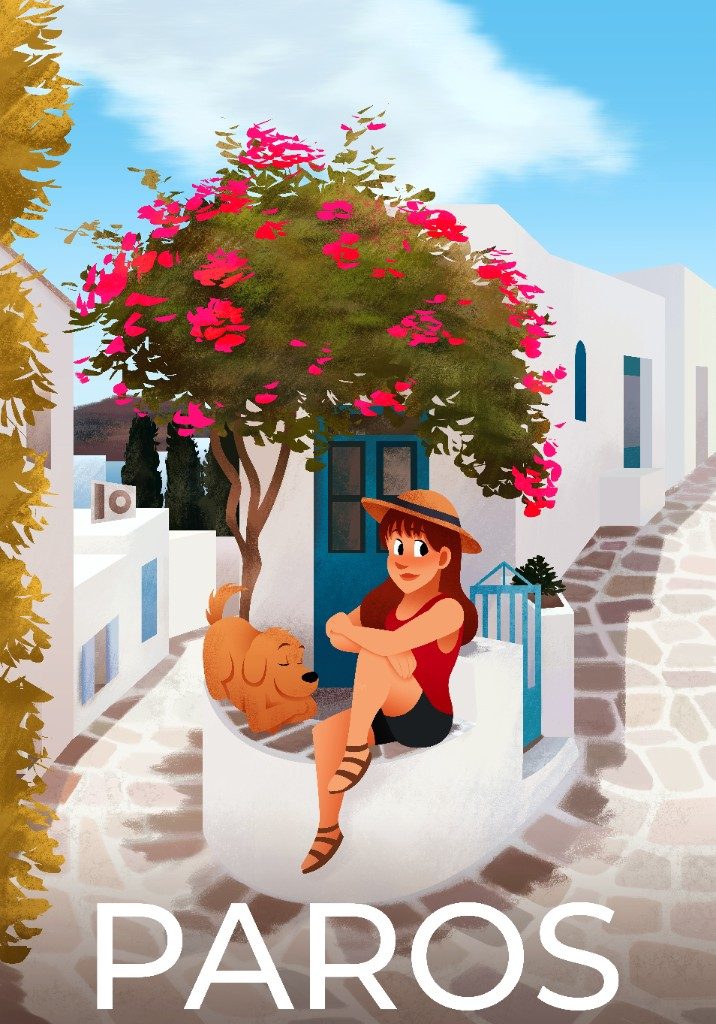 Affiche de voyage — Paros