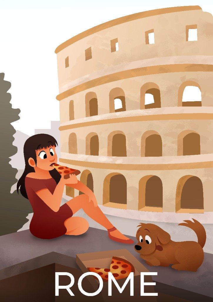 Affiche de voyage — Rome
